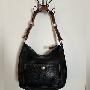 Black Leather Shoulder Bag